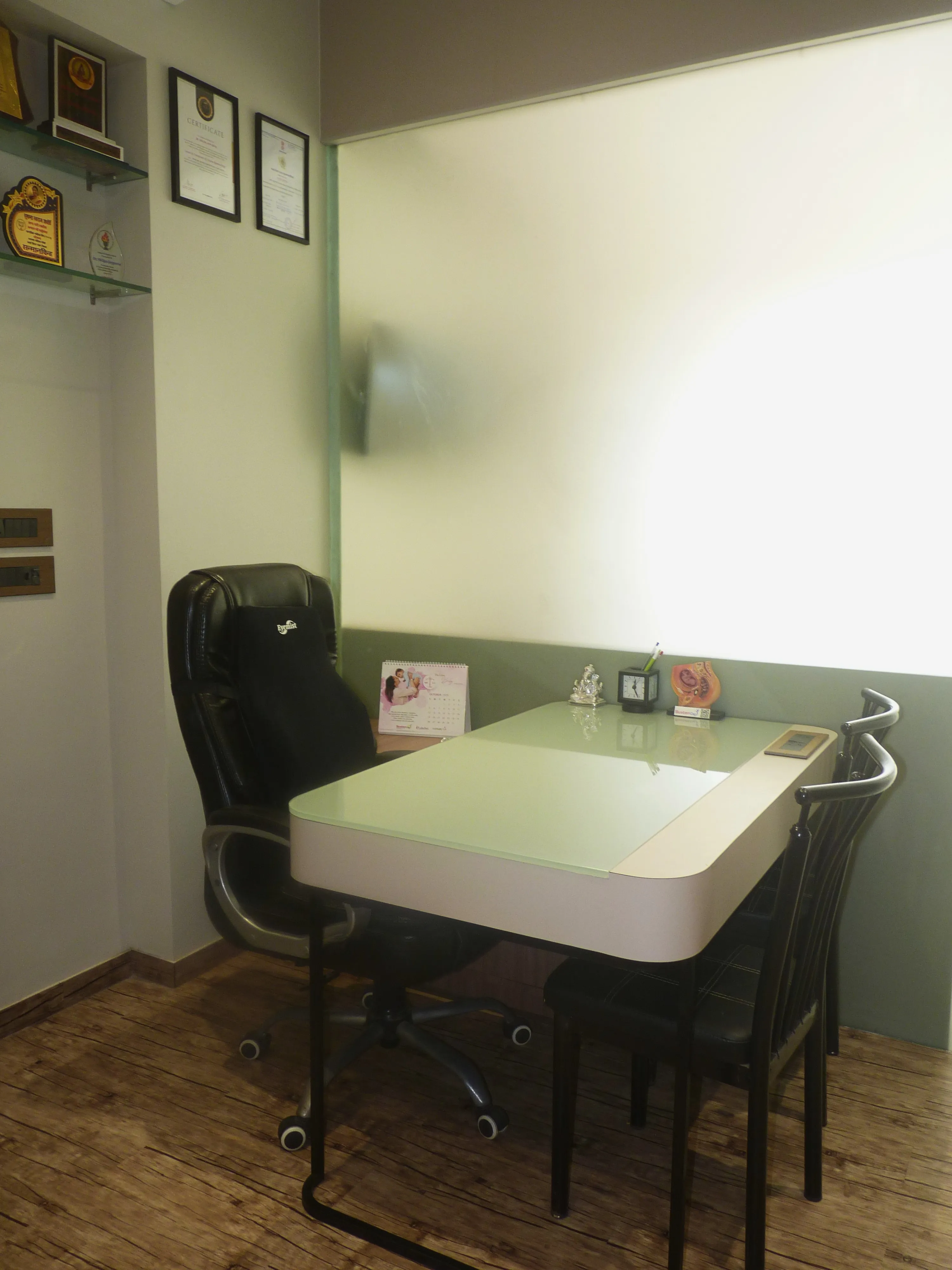 Women’s healthcare consultation room at JEWCC Virar West