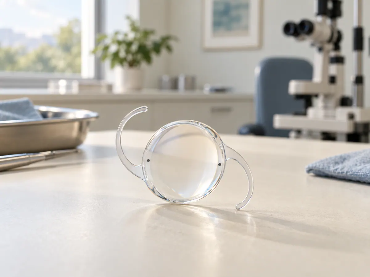 Illustration of a transparent toric intraocular lens model
